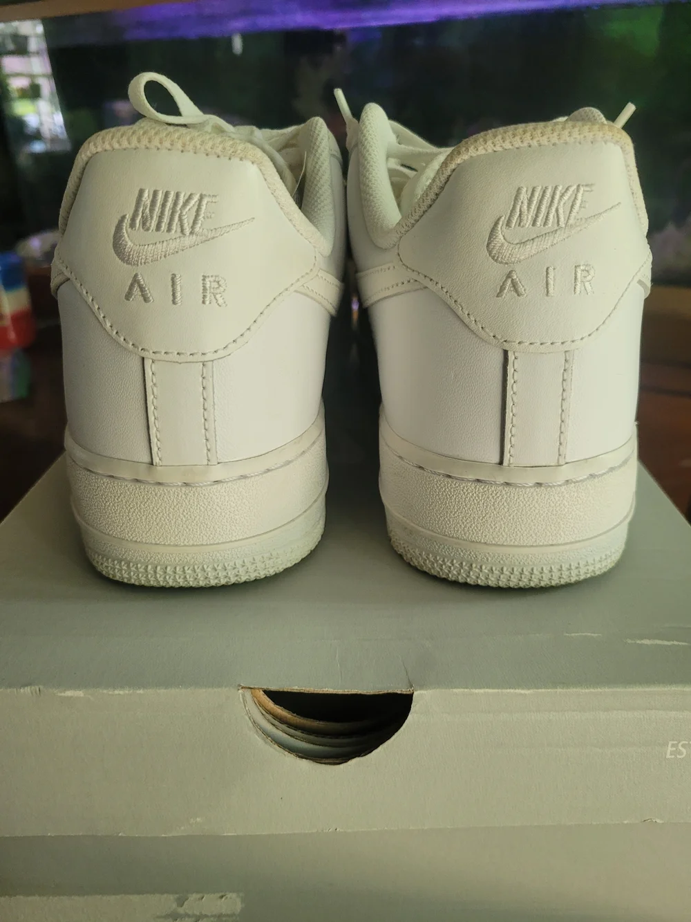Nike White Men’s Air Force 1 Low Athletic Shoes Size 10